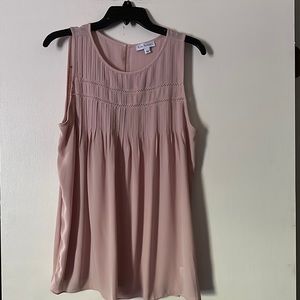 Kim Rogers sheer sleeveless blouse size large